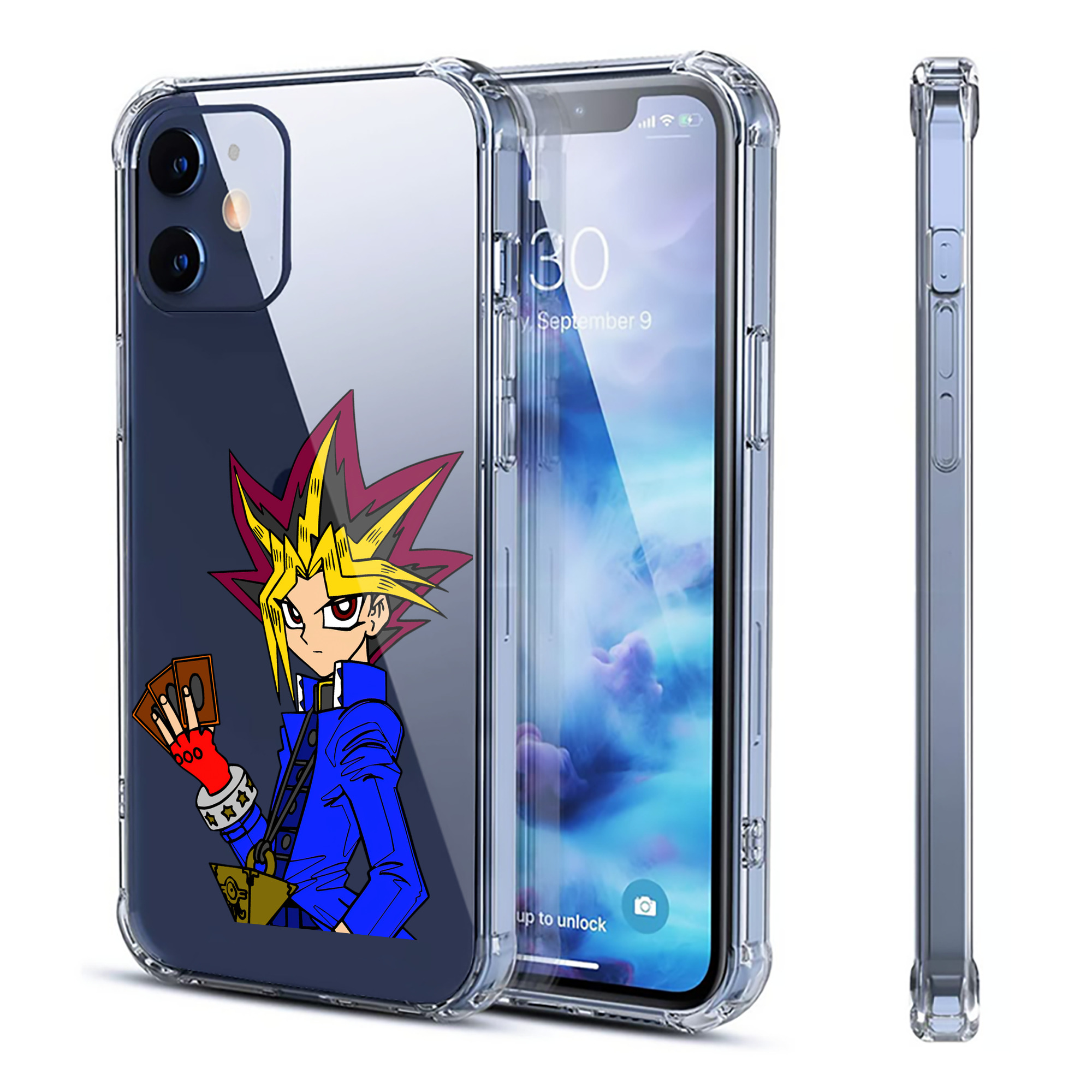 （画像用） 遊☆戯☆王 Yu-Gi-Oh! 【iPhone 12シリーズ対応】透明スマホケース（クリアソフトケース）